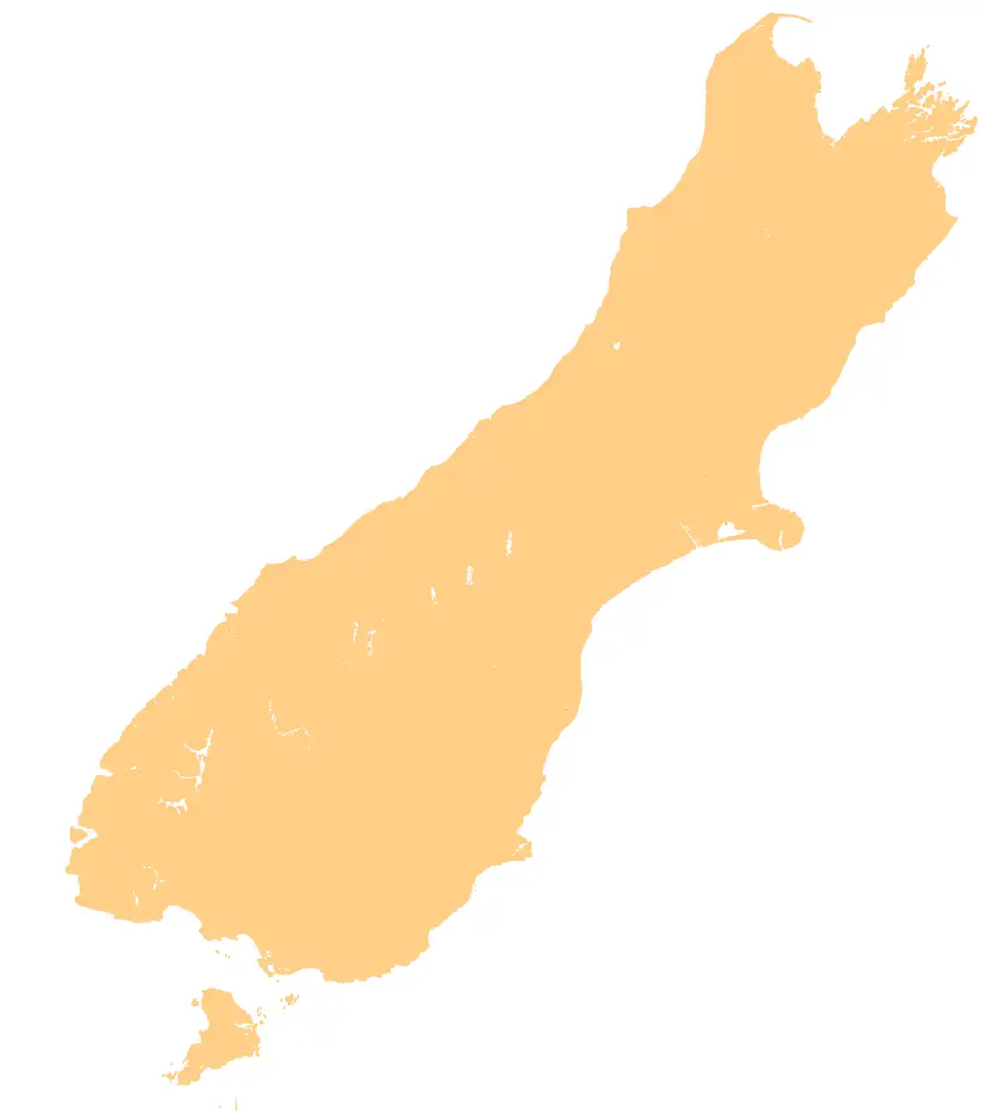 Location of Lake Hāwea