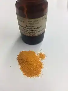 Sample of sodium hexachloroplatinate(IV)