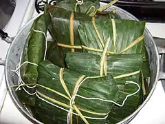 Image 50The nacatamal a prehispanic dish widely consumed in Honduras. (from Culture of Honduras)