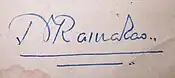 NTR's signature