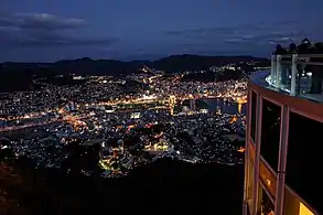 Night view of Nagasaki city