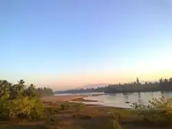 Nagavali River at Chinna Rajulagumada village of Vangara mandal