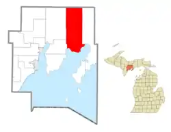 Location within Delta County