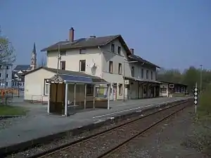 Naila station building - now a sports club