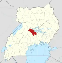 District location in Uganda