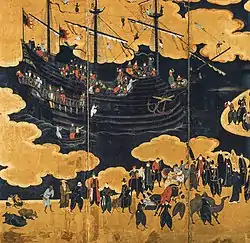 Image 70The Black Ship Portuguese traders that came from Goa and Macau once a year (from History of Japan)