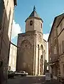 Nant: The fortified belltower of the church