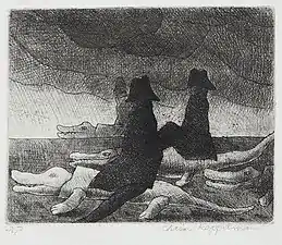 Napoleons on Alligators (1963) Etching