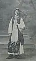 Female folk dress from Dalmatia, late 19th and early 20th century, Magazine "Bosna", Belgrade City Library, 1910.