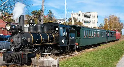 No. 4 hauling an excursion train.