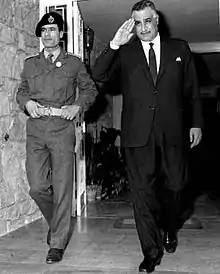 Image 7Gaddafi (left) with Egyptian President Nasser in 1969 (from Libya)