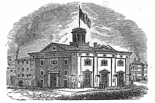 The National, designed by William Washburn, as it appeared ca.1838