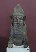 The head of a Lamassu from Persepolis, kept at the National Museum of Iran