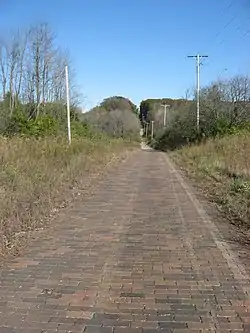 A portion of the former National Road in far western Marshall Township