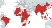 Native range of "Marsilea minuta"