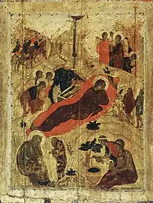 Andrei Rublev, 1405, in the Moscow Kremlin