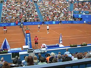 Navratilova and Strýcová at the 2006 ECM Prague