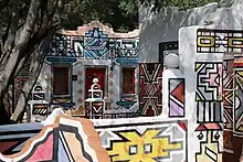 Traditional Ndebele houses at Lesedi Cultural Village