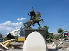 Skanderbeg's Monument in Pristina, Kosovo