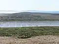 Salt evaporation ponds at Pag, Croatia