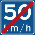 A5: End of recommended speed