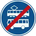 F18: End of bus and tram lane