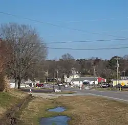 Neel, Alabama, in 2012, seen from west of the five-way stop.