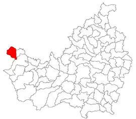 Location in Cluj County