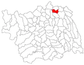 Location in Bacău County