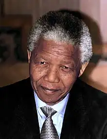 Nelson Mandela (LLB; Hon. DSc Econ), Father of the Nation for South Africa