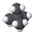 Spacefill model of neopentane