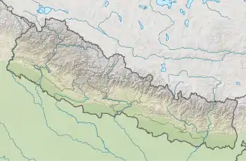 Location of Phoksundo Lake in Nepal.