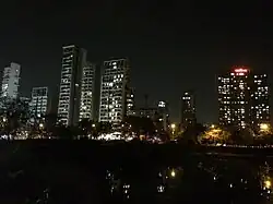 Buildings in Nerul, Navi Mumbai as seen from the Nerul Lake