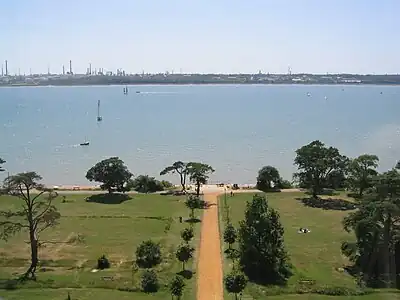 Image 25Fawley Oil Refinery from the remains of Netley Hospital in the Royal Victoria Country Park (from Portal:Hampshire/Selected pictures)