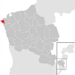 Location within Oberwart district