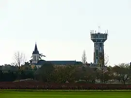 The church and the water tower