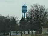 The town's water tower