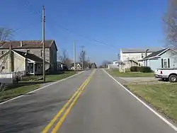 Looking north on Antioch Road in New Antioch