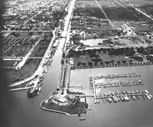 New Basin Canal Aerial View - 1948