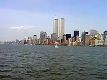 Image 15The World Trade Center skyline before September 11, 2001. (from History of New York City (1978–present))