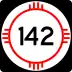 State Road 142 marker