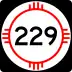 State Road 229 marker