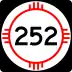 State Road 252 marker