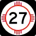 State Road 27 marker