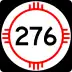 State Road 276 marker