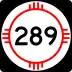 State Road 289 marker