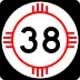 State Road 38 marker