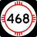 State Road 468 marker