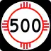 State Road 500 marker