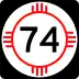 State Road 74 marker